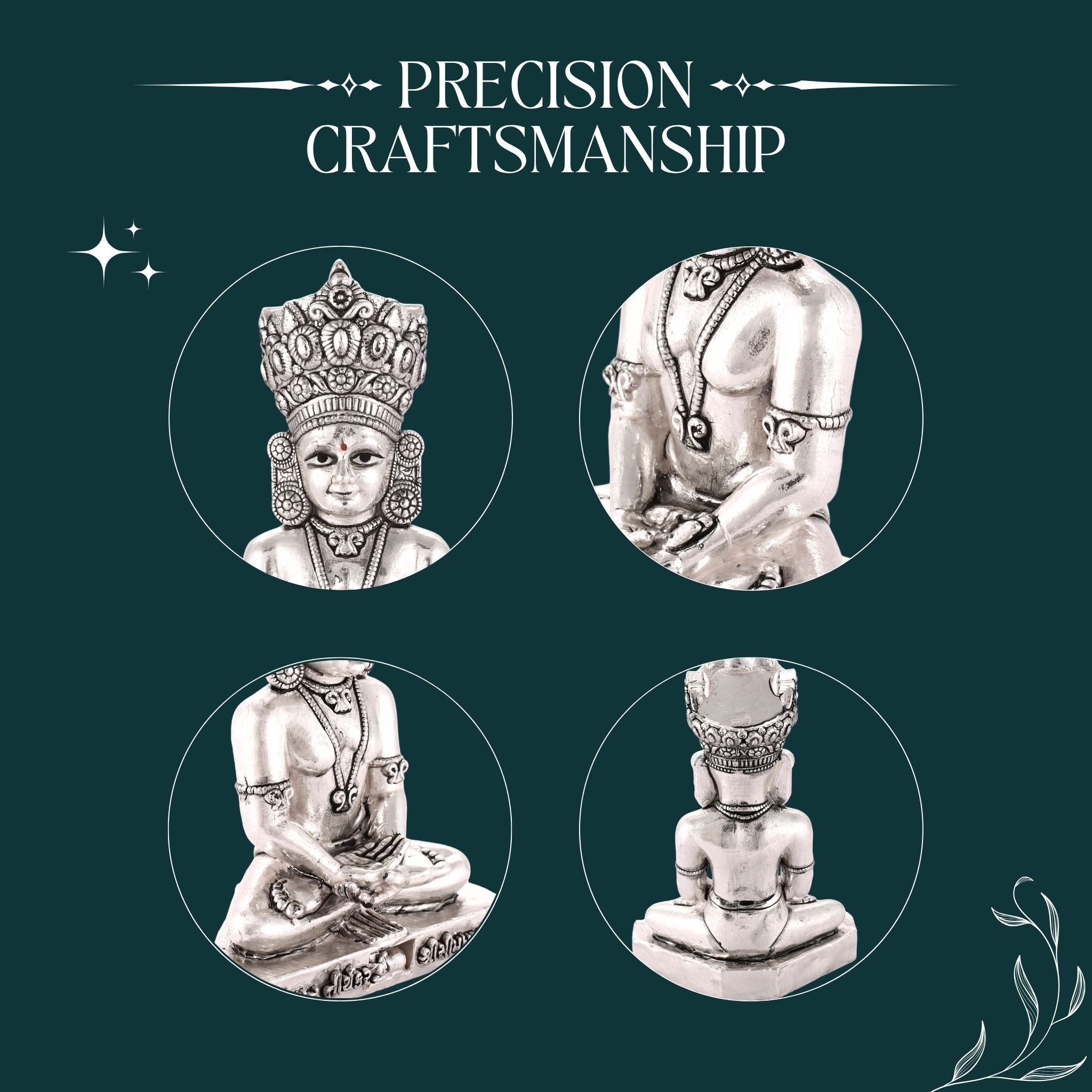 Pure Silver Simandhar Swami Idol
