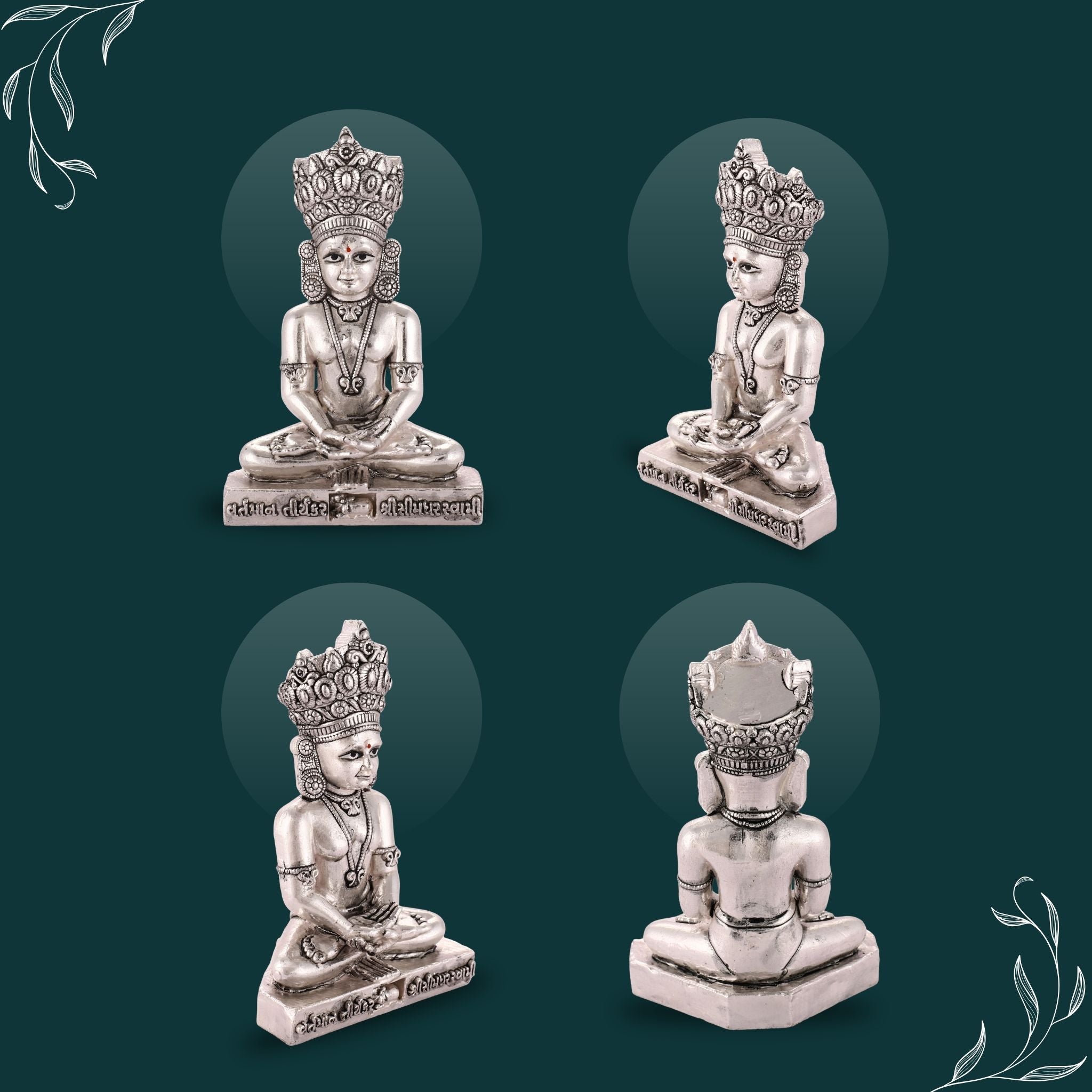 Pure Silver Simandhar Swami Idol