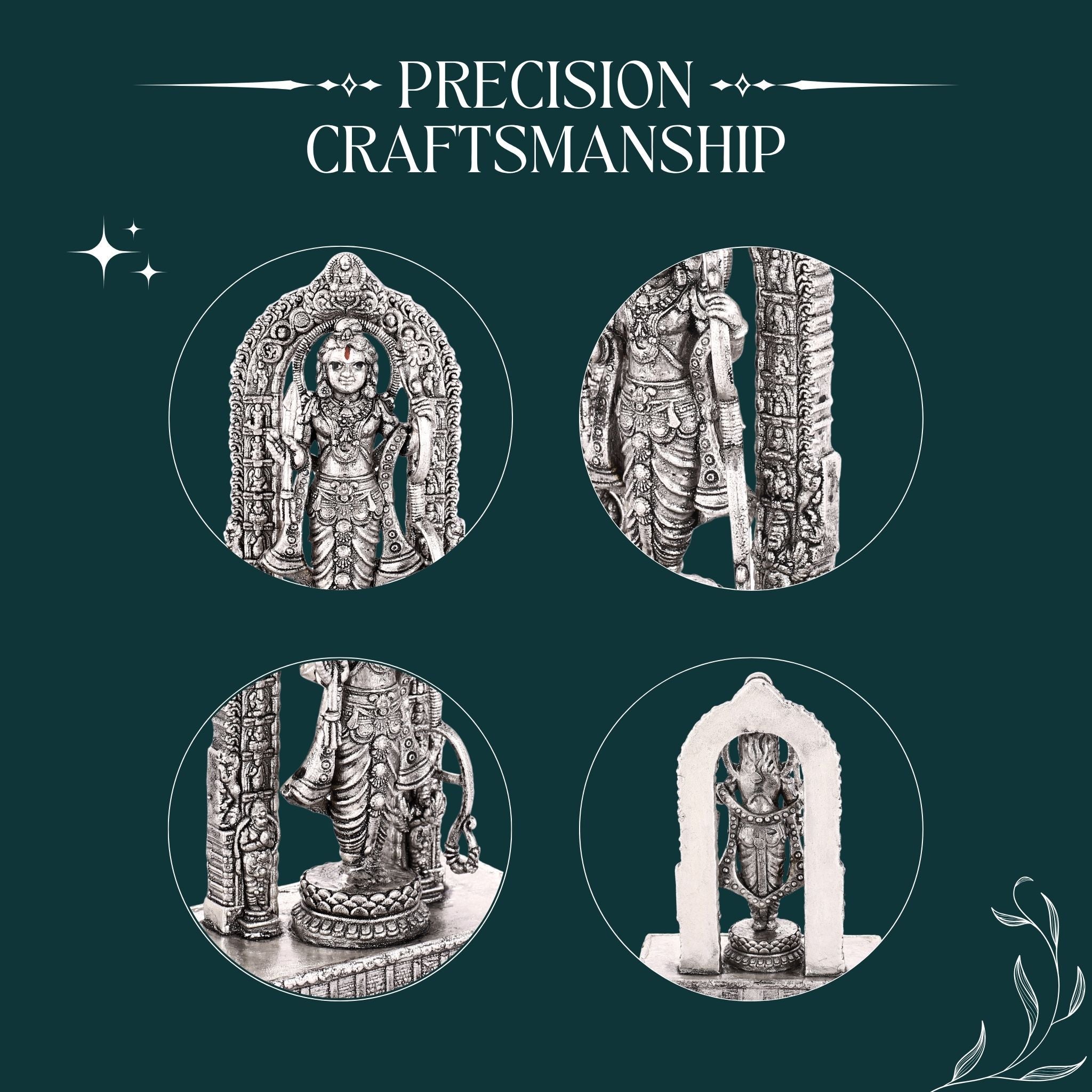 Sterliva Pure Silver Shree Ram Lalla Idol