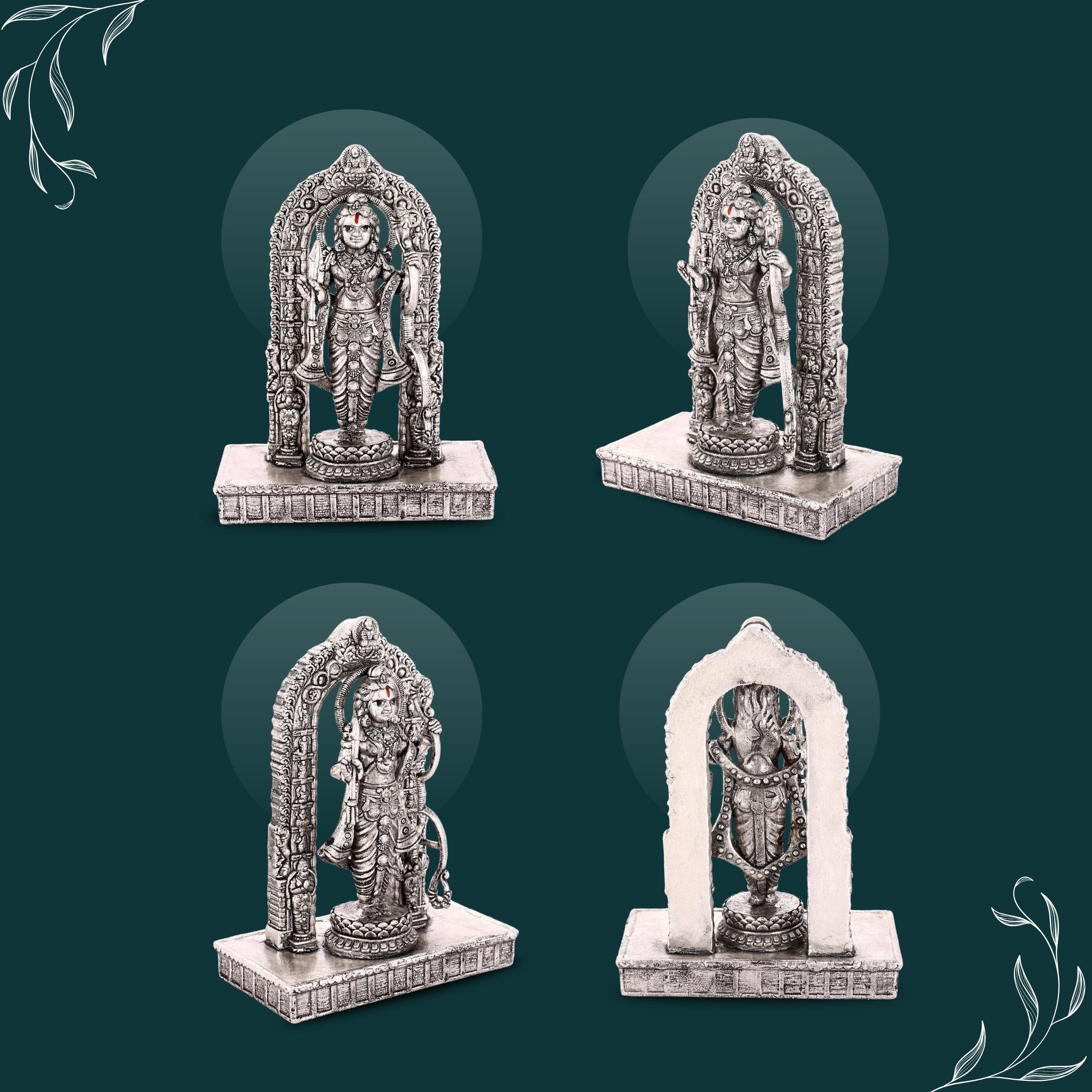 Sterliva Pure Silver Shree Ram Lalla Idol