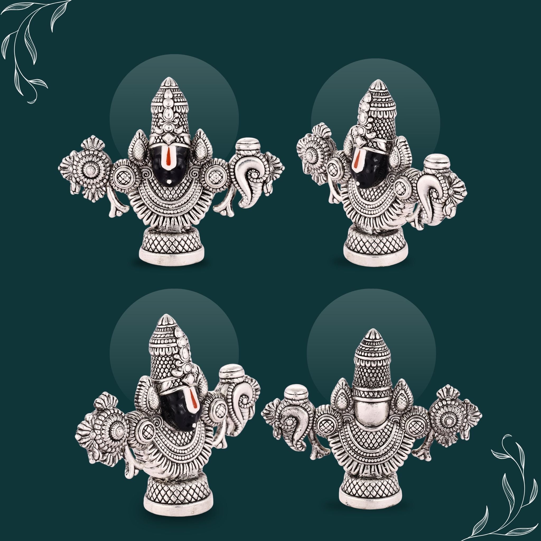 Sterliva Pure Silver Lord Balaji Idol