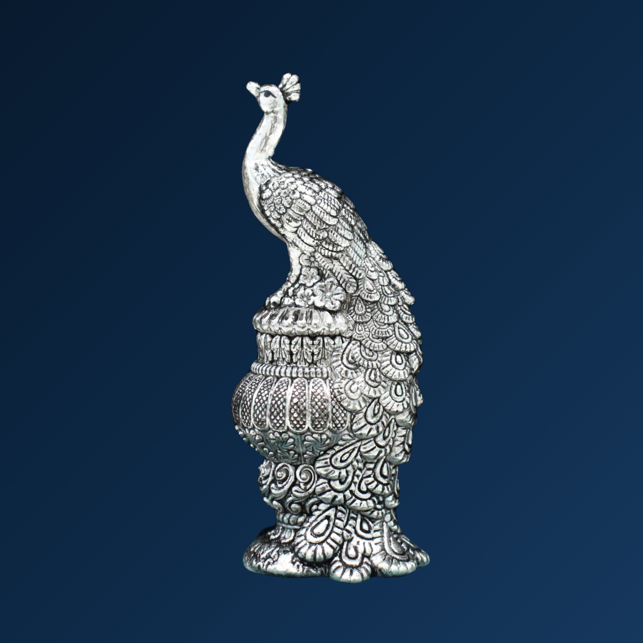 STERLIVA Pure Silver Peacock Idol