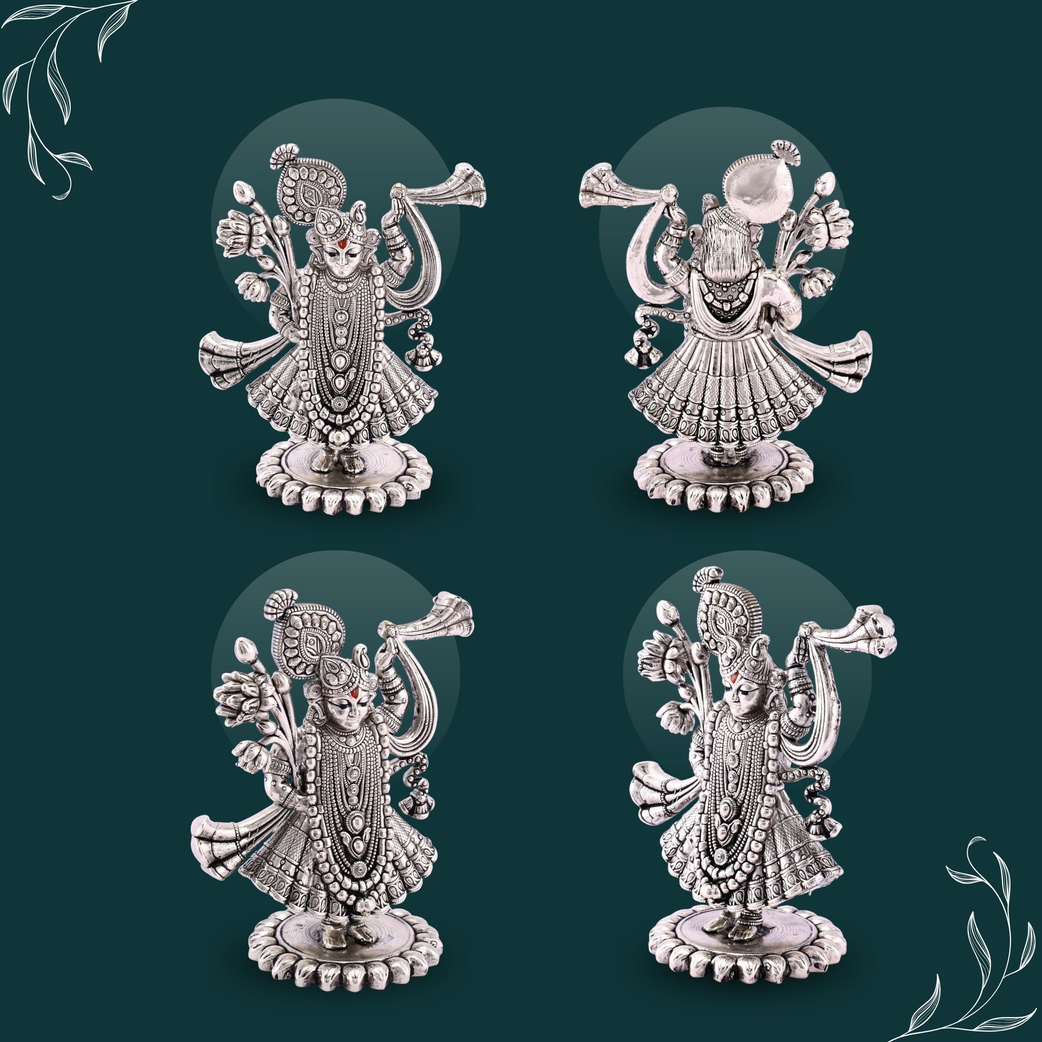 Shree Nathji Pure Silver Idol