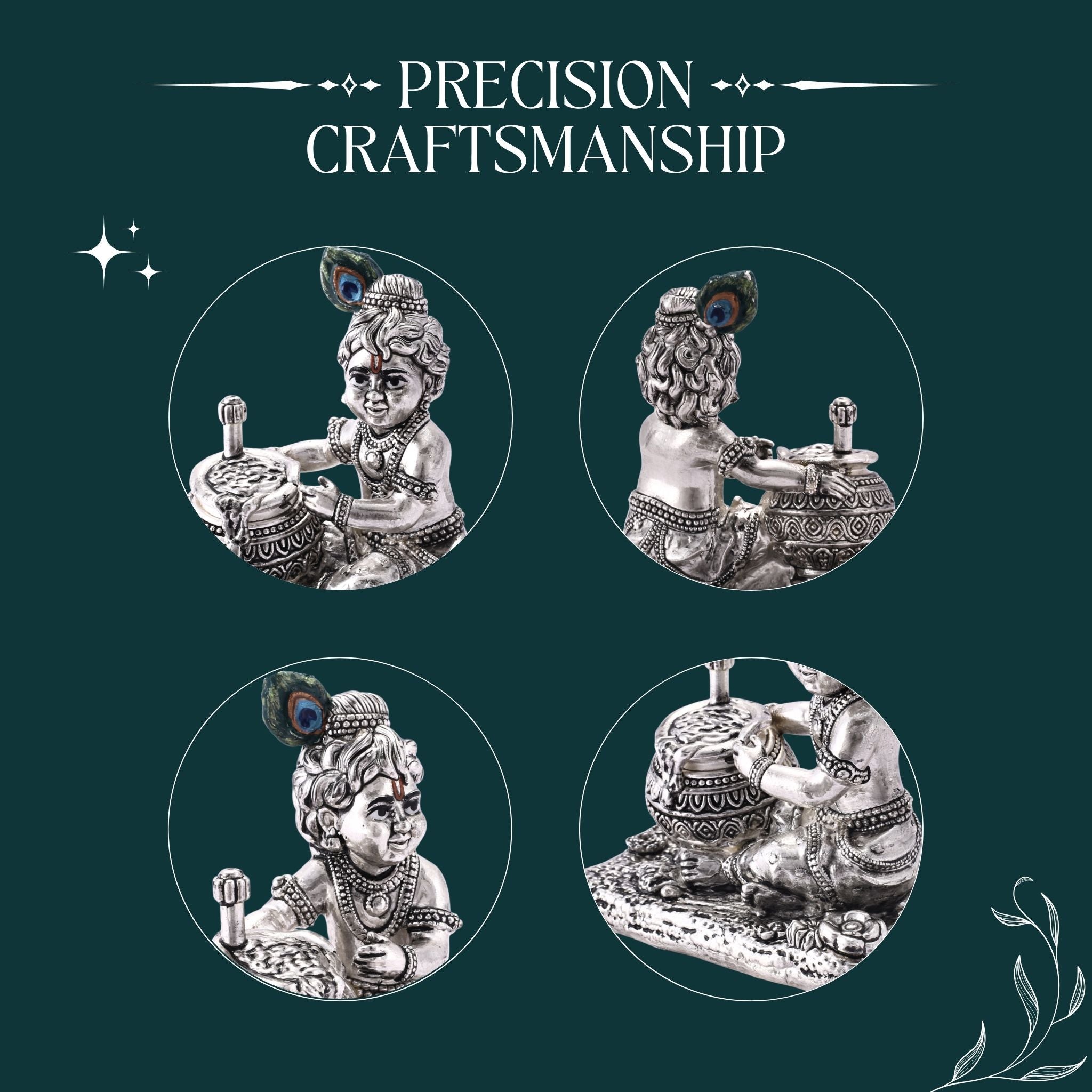 Makhhan Gopal Pure Silver Idol