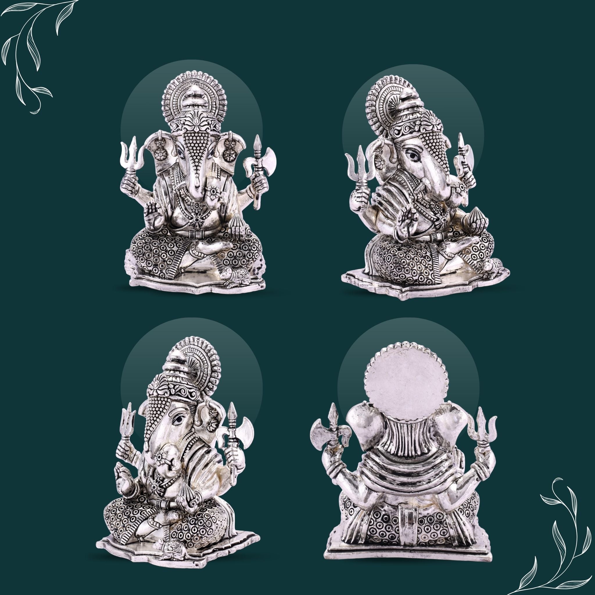Dagdu Sheth Ganpati Pure Silver Idol