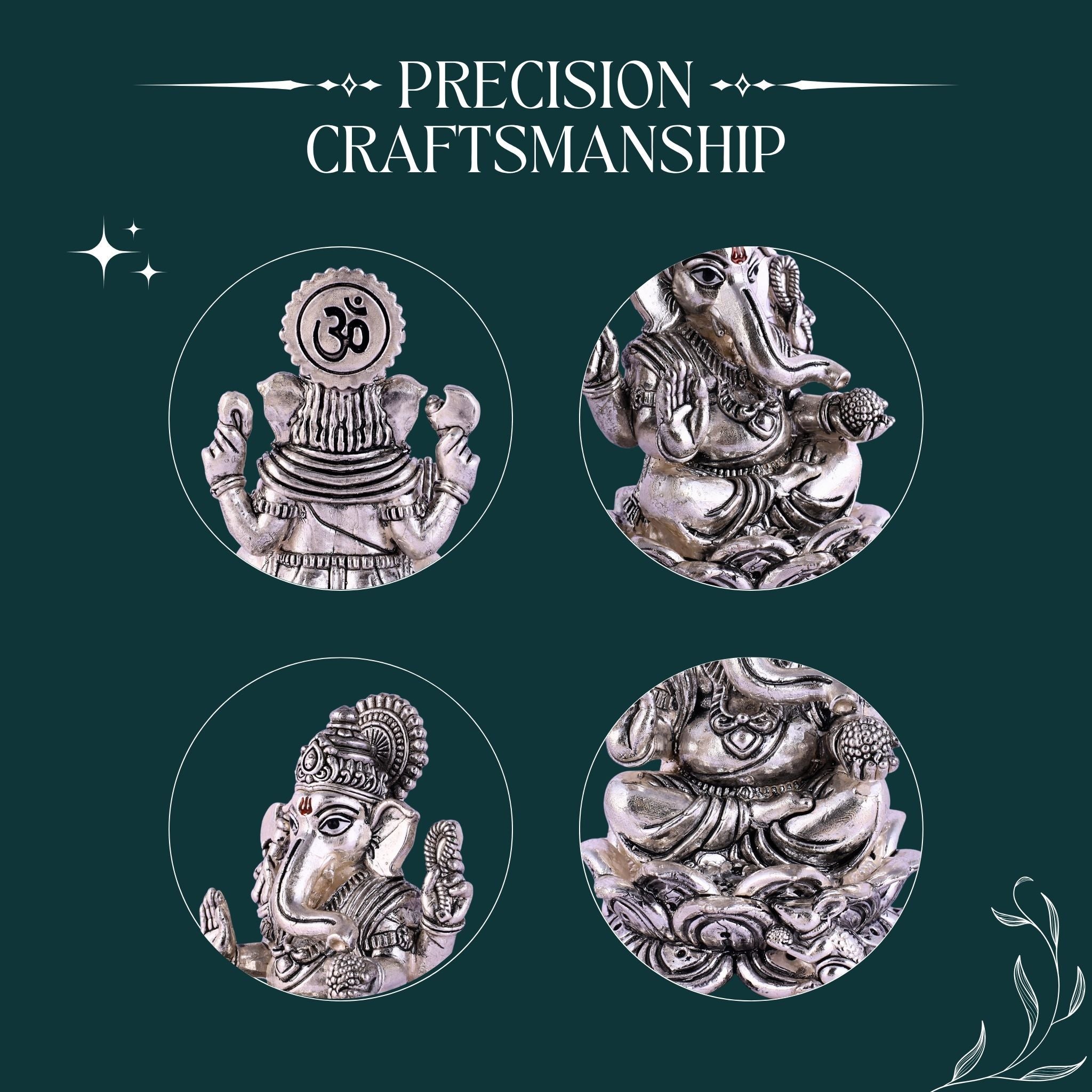 Ganesh (Table) Pure Silver Idol
