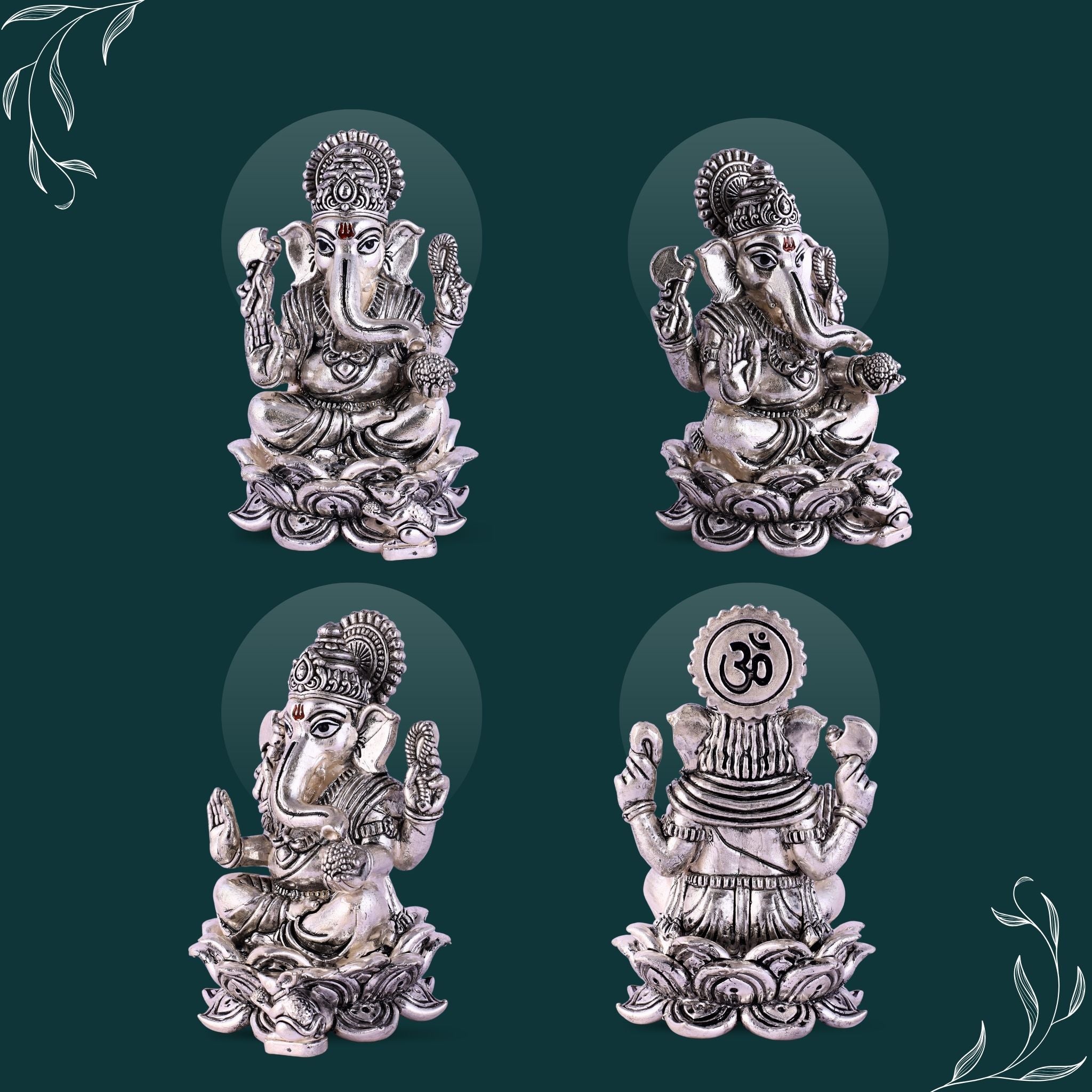 Ganesh (Table) Pure Silver Idol