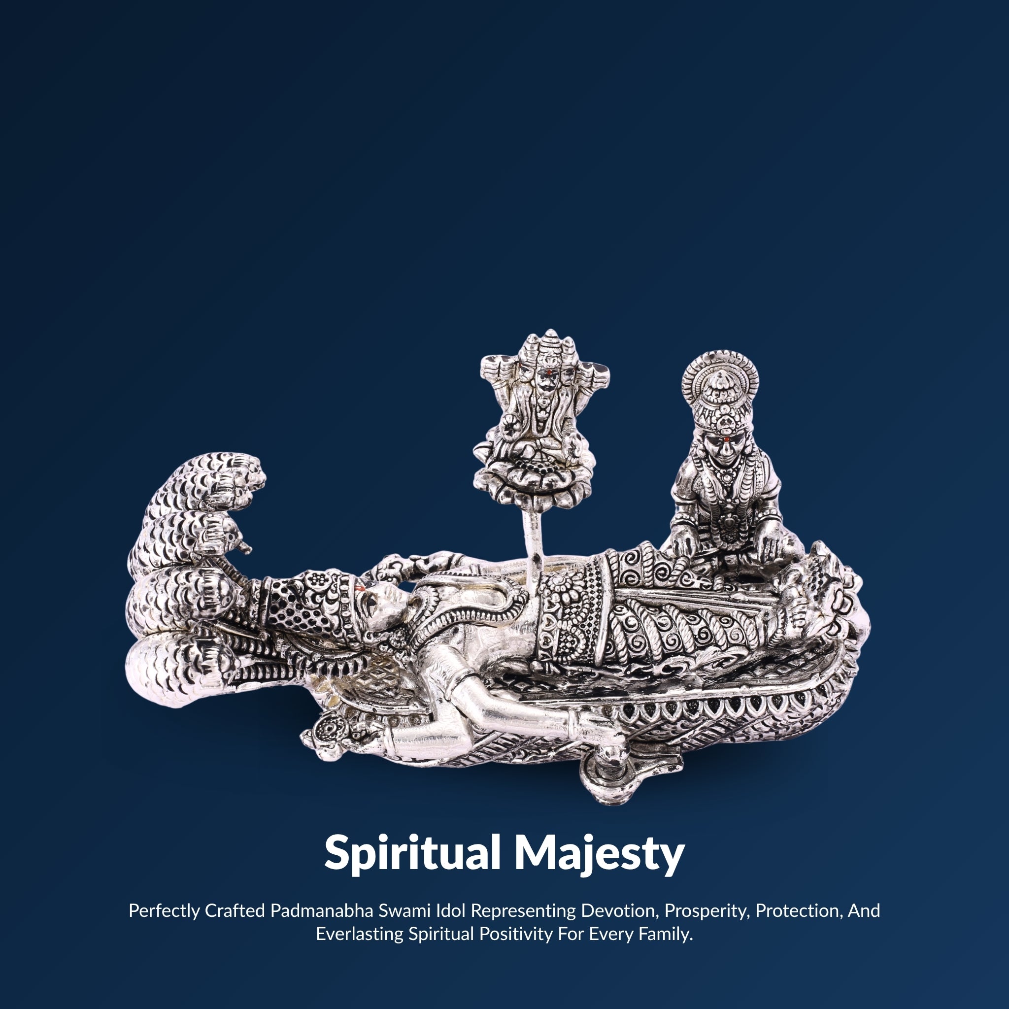 Padmanabham Swami Pure Silver Idol