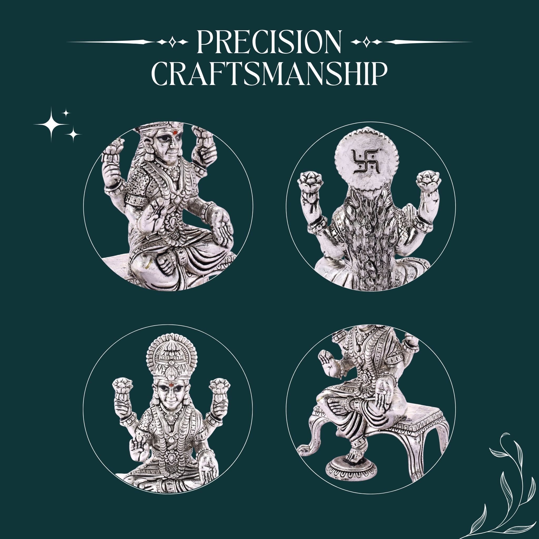 Maa Laxmi (Table) Pure Silver Idol