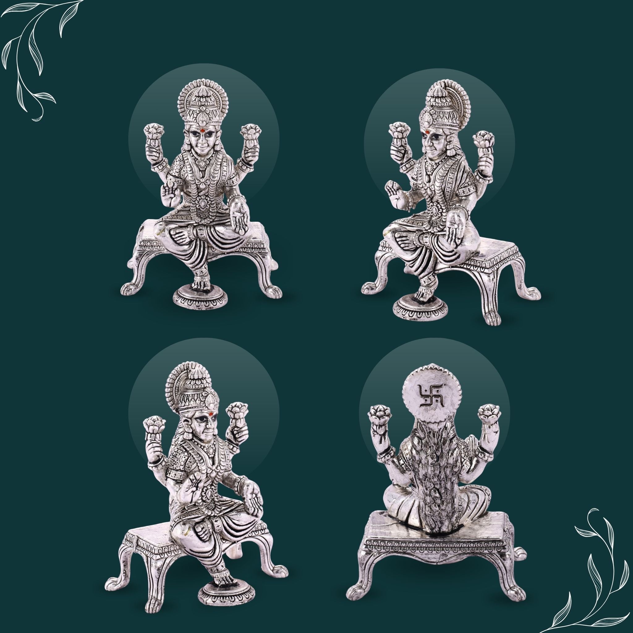 Maa Laxmi (Table) Pure Silver Idol