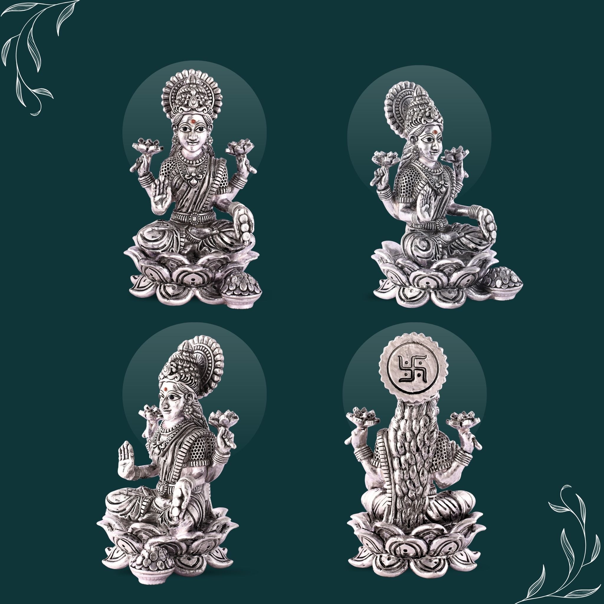 Sterliva Maa Laxmi Silver Idol