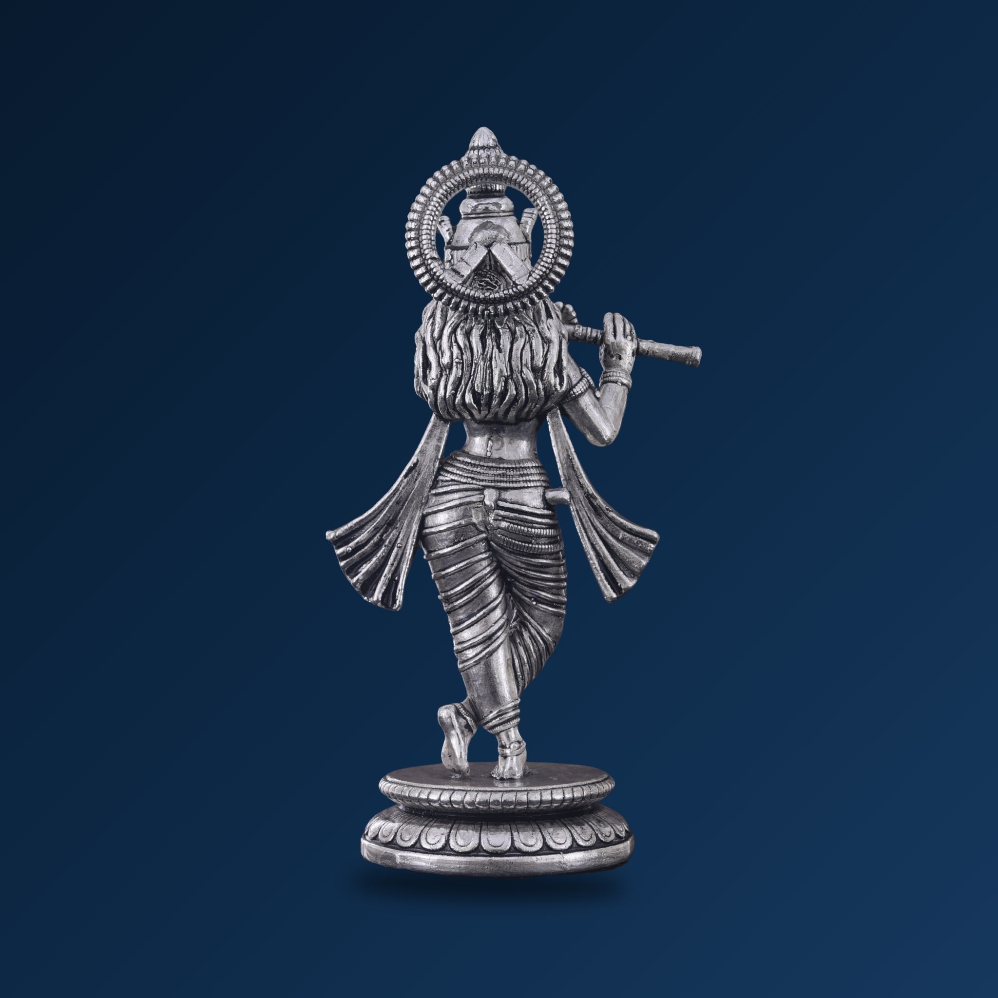 STERLIVA Pure Silver Murlidhar Krishna Idol