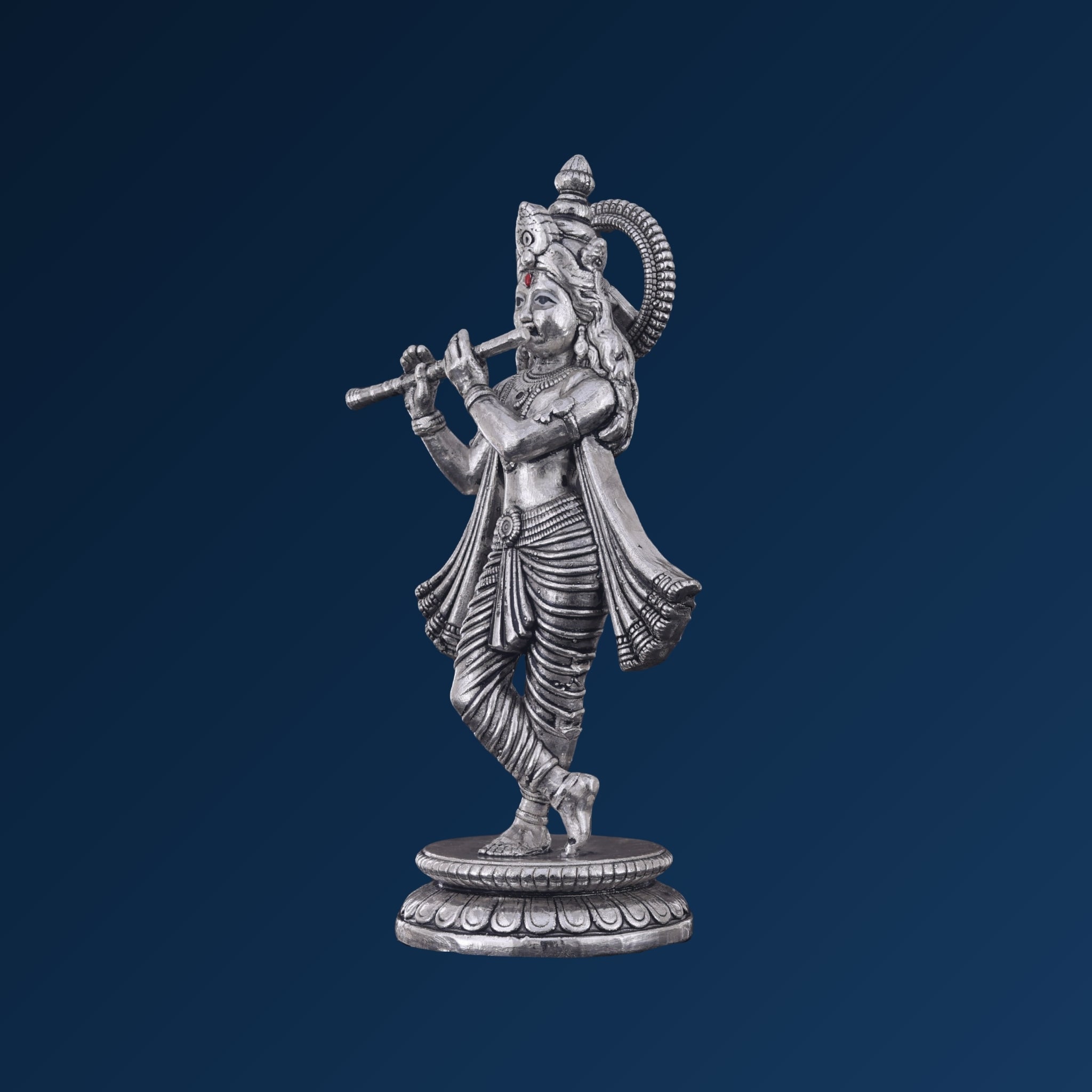 STERLIVA Pure Silver Murlidhar Krishna Idol