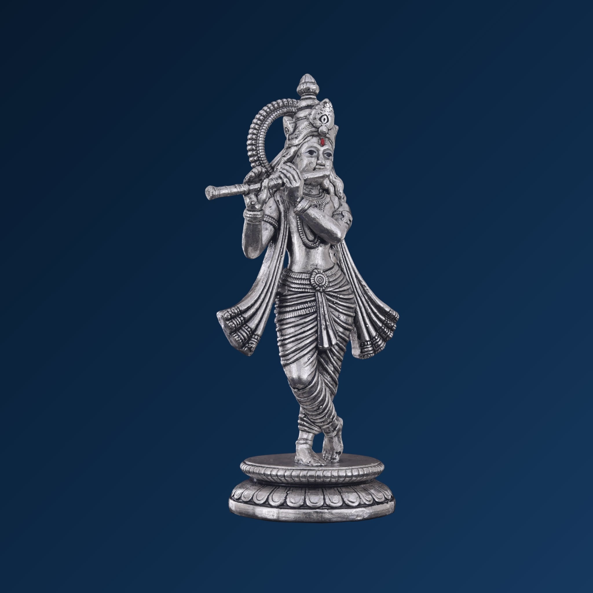 STERLIVA Pure Silver Murlidhar Krishna Idol